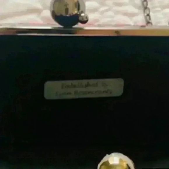 Lynn Rosencrantz Embellished Agate Crystal clutch purse - Picture 4 of 6